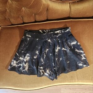 Bleach-dyed Dark Brown UK2LA shorts, Large